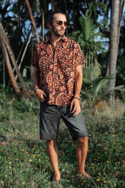 Pasha Hand Block Printed Men's Shirt | Anazvara