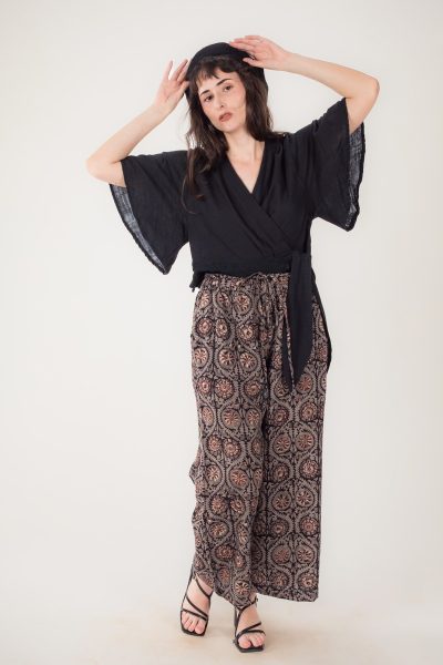 Women's Wrap Gauze Top | Lightweight Slow Fashion | Anazvara