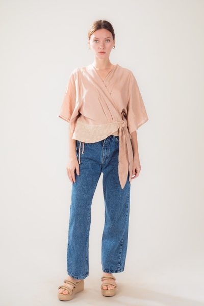 Women's Wrap Gauze Top | Lightweight Slow Fashion | Anazvara