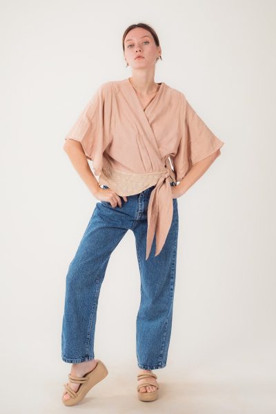 Women's Wrap Gauze Top | Lightweight Slow Fashion | Anazvara