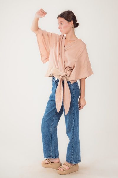 Women's Wrap Gauze Top | Lightweight Slow Fashion | Anazvara