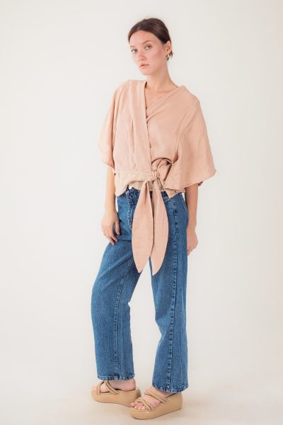 Women's Wrap Gauze Top | Lightweight Slow Fashion | Anazvara