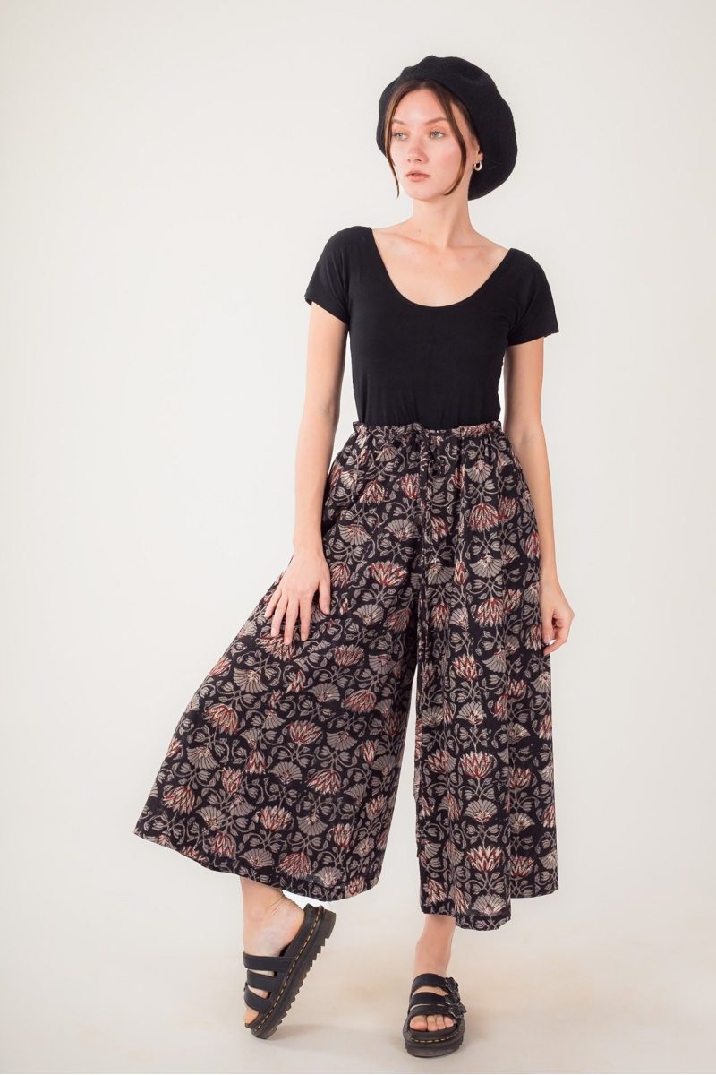 Meera Wide-Leg Skirt Pants for Women | Anazvara