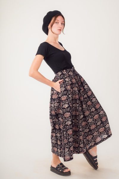 Meera Wide-Leg Skirt Pants for Women | Anazvara