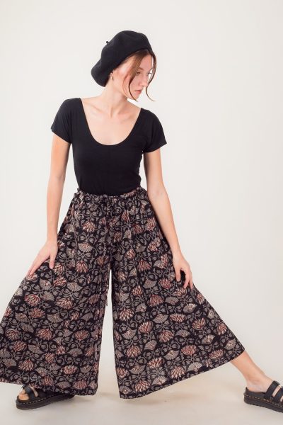 Meera Wide-Leg Skirt Pants for Women | Anazvara
