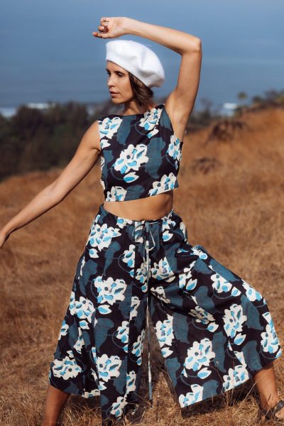 Meera Wide-Leg Skirt Pants for Women | Anazvara