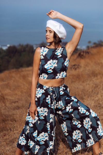 Meera Wide-Leg Skirt Pants for Women | Anazvara