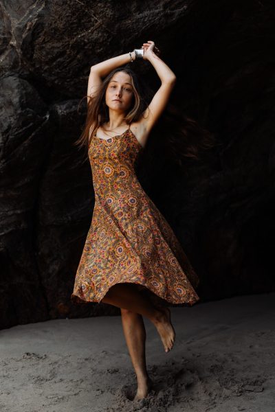 Lola Princess Dress | Yellow Flowers